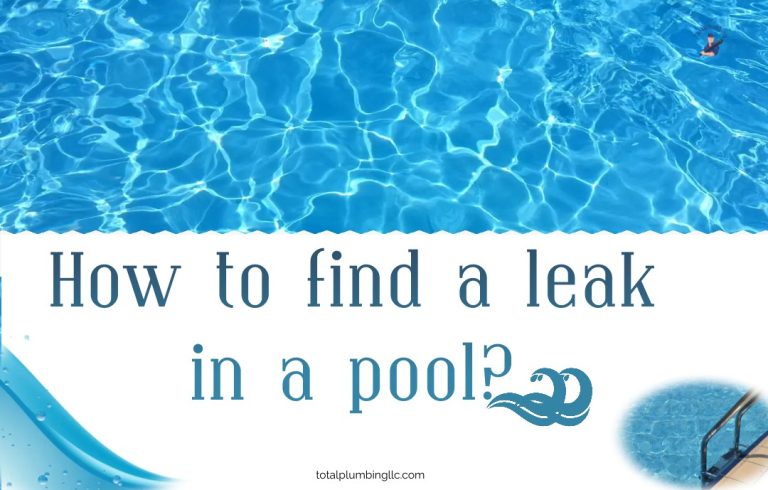 How to find a leak in a pool?